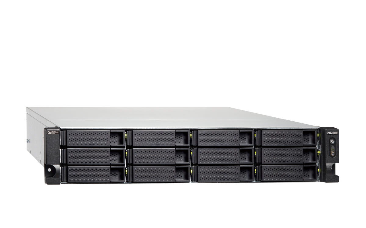 QNAP TS-H1886XU-RP-R2 NAS Rack (3U) Intel® Xeon® D D-1622 16 GB DDR4 0 TB QuTS hero Schwarz, Grau