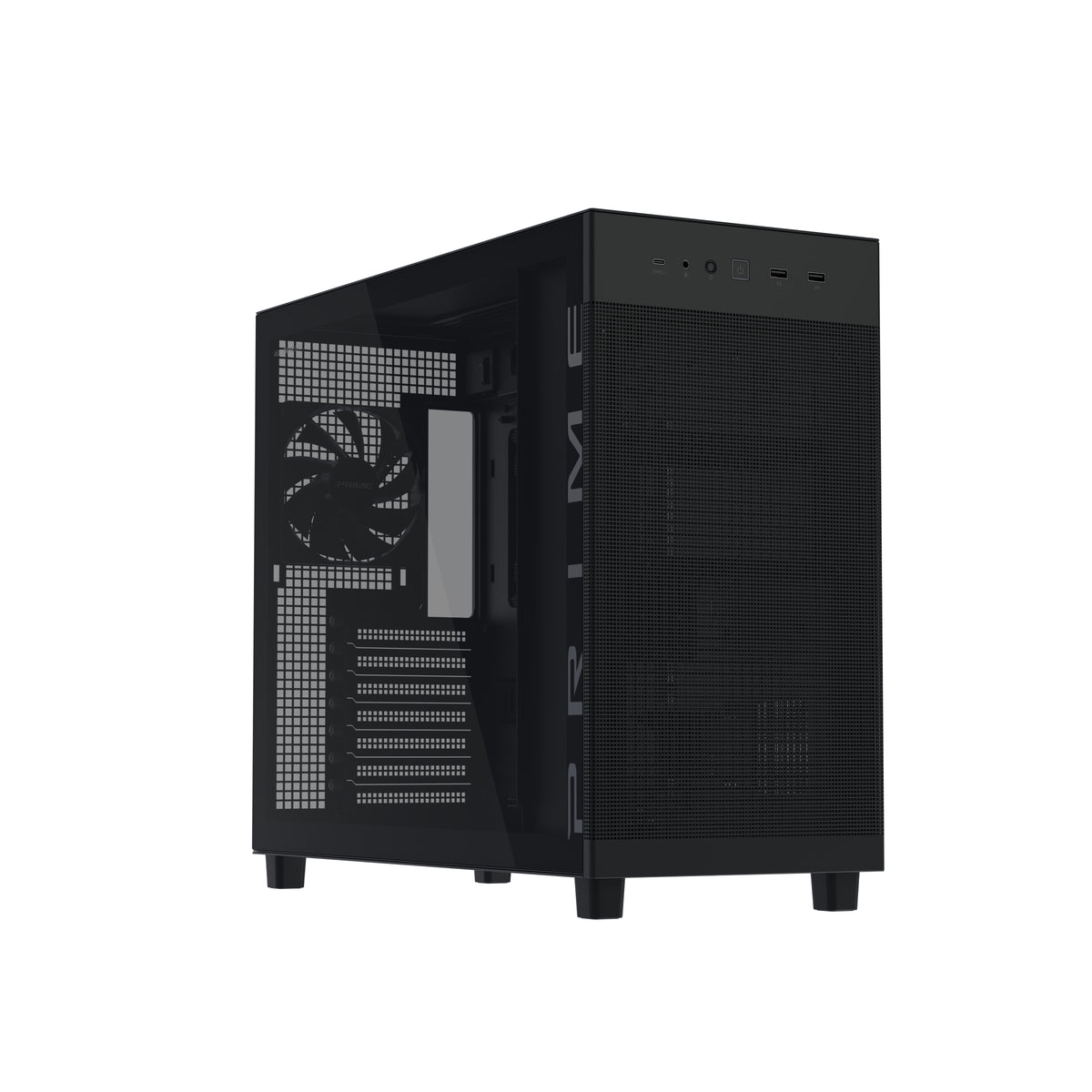 ASUS PRIME AP303 TG Black Midi Tower Schwarz