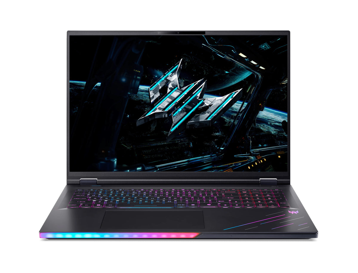 Acer Predator PH18-73-97FE Intel Core Ultra 9 275HX Laptop 45,7 cm (18") WQXGA 64 GB DDR5-SDRAM 1 TB SSD NVIDIA GeForce RTX 5080 Wi-Fi 7 (802.11be) Windows 11 Pro Schwarz