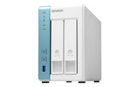 QNAP TS-231P3 NAS Tower Annapurna Labs Alpine AL-214 4 GB DDR3 0 TB QNAP QTS Türkis, Weiß