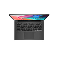 MSI Modern 14 F1MG-876FRNN Intel Core 5 120U Laptop 35,6 cm (14") Full HD 16 GB DDR4-SDRAM 512 GB SSD Wi-Fi 6E (802.11ax) Windows 11 Pro Platin, Grau AZERTY Französisch