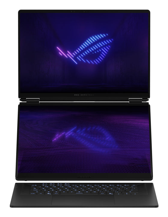 ASUS ROG Zephyrus Duo GX651AX-SR015W Intel Core Ultra 9 386H Hybrid (2-in-1) 40,6 cm (16") Touchscreen 3K 64 GB LPDDR5x-SDRAM 2 TB SSD NVIDIA GeForce RTX 5090 Wi-Fi 7 (802.11be) Windows 11 Home Grau