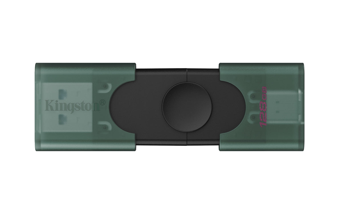 Kingston Technology DataTraveler DuoG2 USB-Stick 128 GB USB Type-A / USB Type-C 3.2 Gen 1 (3.1 Gen 1) Schwarz, Grün