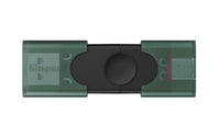 Kingston Technology DataTraveler DuoG2 USB-Stick 128 GB USB Type-A / USB Type-C 3.2 Gen 1 (3.1 Gen 1) Schwarz, Grün