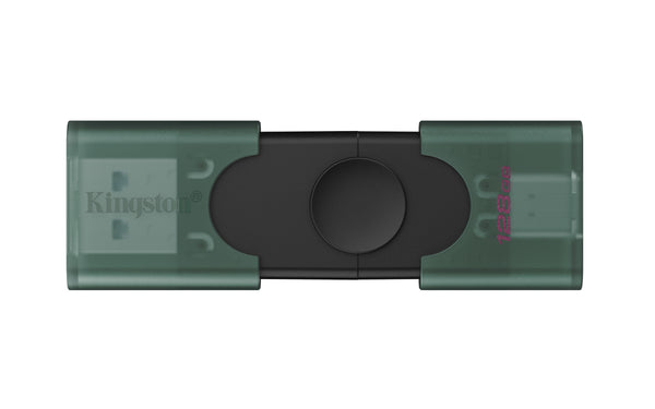 Kingston Technology DataTraveler DuoG2 USB-Stick 128 GB USB Type-A / USB Type-C 3.2 Gen 1 (3.1 Gen 1) Schwarz, Grün