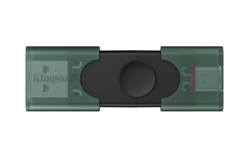 Kingston Technology DataTraveler DuoG2 USB-Stick 128 GB USB Type-A / USB Type-C 3.2 Gen 1 (3.1 Gen 1) Schwarz, Grün
