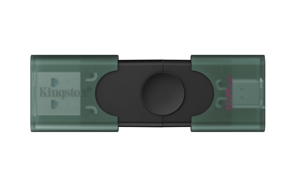 Clé USB Kingston Technology DataTraveler DuoG2 128 Go USB Type-A / USB Type-C 3.2 Gen 1 (3.1 Gen 1) Noir, Vert