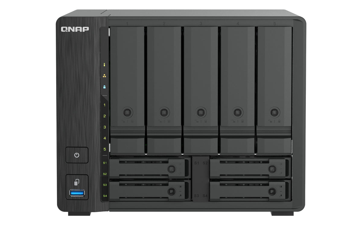 QNAP TS-H966TX NAS Tower Intel® Core™ i3 8 GB DDR5 QNAP QTS Schwarz