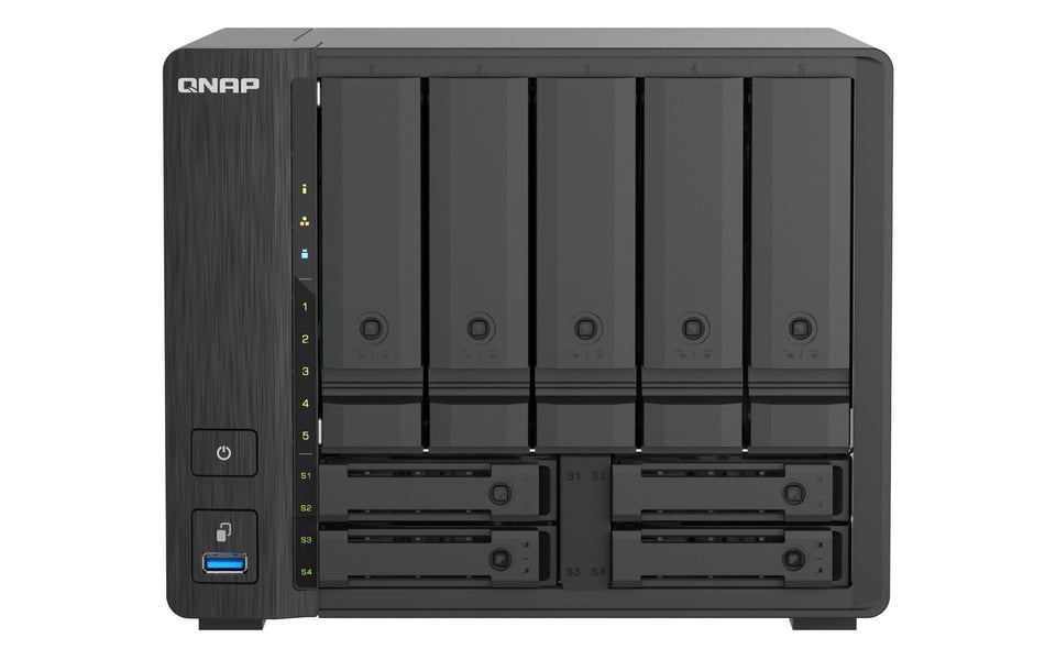 QNAP TS-H966TX NAS Tower Intel® Core™ i3 8 GB DDR5 QNAP QTS Schwarz