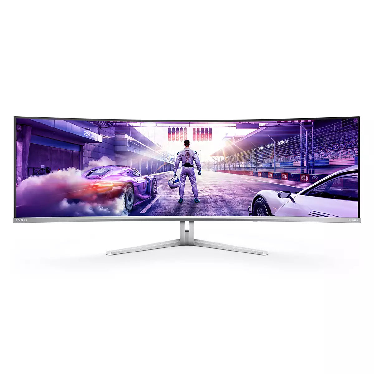 Philips Evnia 8000 49M2C8900/00 Computerbildschirm 124,2 cm (48.9") 5120 x 1440 Pixel Dual QHD QD-OLED Weiß