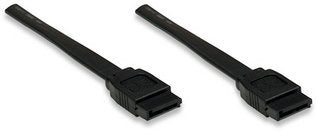 Manhattan 392075 SATA-Kabel 1,00 m Schwarz