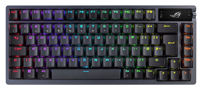 ASUS M701 ROG AZOTH/NXRD/FR Tastatur Gaming USB + RF Wireless + Bluetooth AZERTY Französisch Schwarz