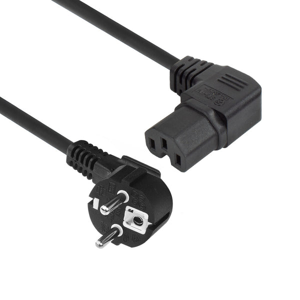 ACT AK5350 Stromkabel Schwarz 1,5 m CEE7/7 IEC C15