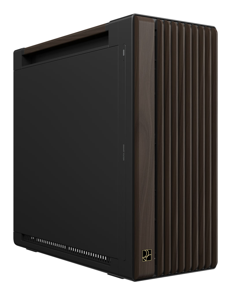 ASUS ProArt PA602 Wood Edition Modern Black - Metal Panel Midi Tower Schwarz, Holz