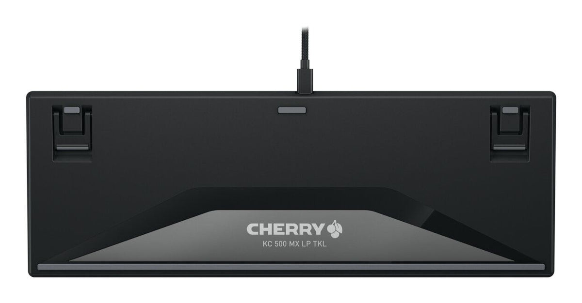 CHERRY KC 500 MX LP TKL Tastatur Heimbüro USB QWERTZ Deutsch Schwarz, Grau