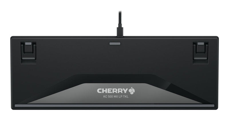 CHERRY KC 500 MX LP TKL Tastatur Heimbüro USB QWERTZ Deutsch Schwarz, Grau