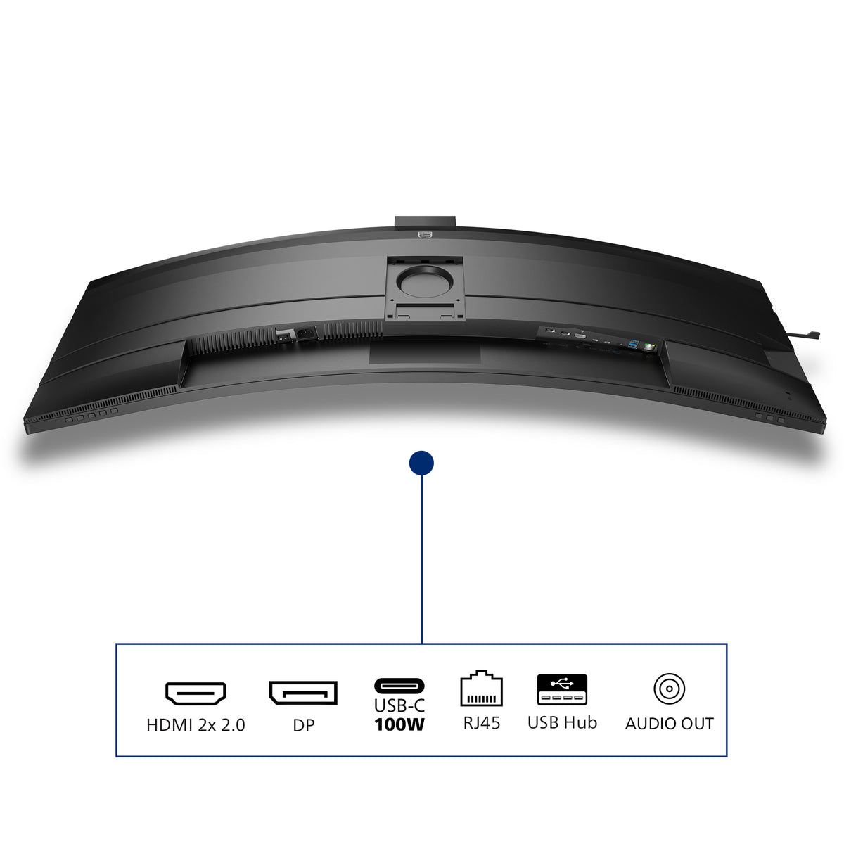Philips 49B2U6903CH/00 Computerbildschirm 124,5 cm (49") 5120 x 1440 Pixel Dual QHD LCD Grau