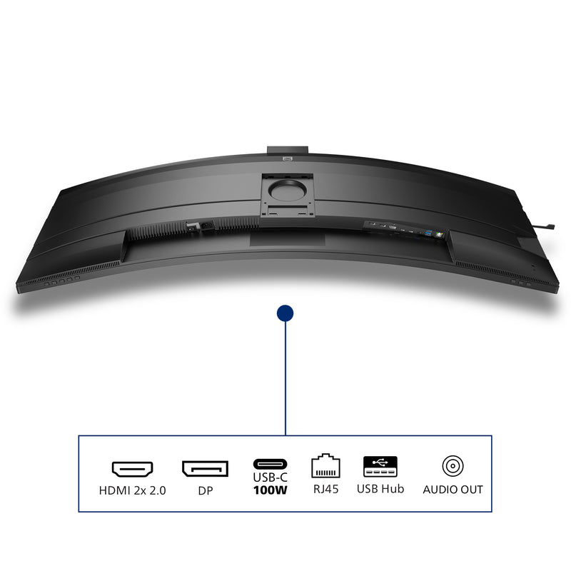 Philips 49B2U6903CH/00 Computerbildschirm 124,5 cm (49") 5120 x 1440 Pixel Dual QHD LCD Grau