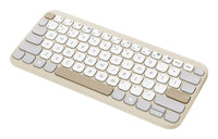 ASUS Marshmallow Keyboard KW100 Tastatur Haus Bluetooth QWERTZ Deutsch Beige, Grau, Weiß