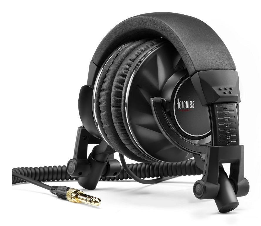 Hercules HDP DJ60 Kopfhörer Kabelgebunden Kopfband Musik Schwarz