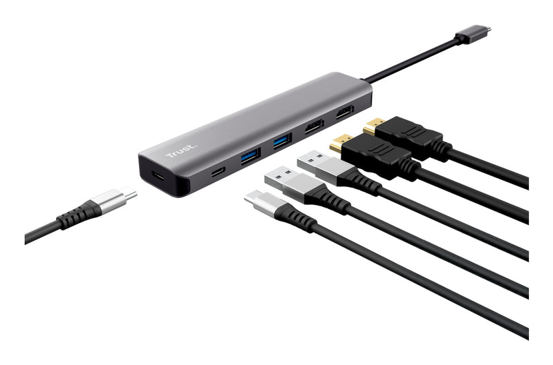 Trust Dalyx Kabelgebunden USB 3.2 Gen 1 (3.1 Gen 1) Type-C Grau