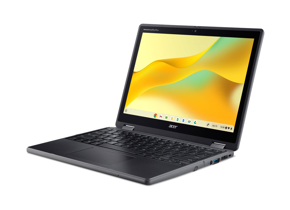 Acer Chromebook R857TN-TCO-C75Y Intel® N N150 31 cm (12.2") Touchscreen WUXGA 8 GB LPDDR5x-SDRAM 64 GB Flash Wi-Fi 6 (802.11ax) ChromeOS Black