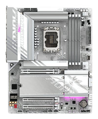 GIGABYTE Z890 AORUS ELITE WIFI7 ICE Mainboard - Unterstützt Intel Core Ultra (Serie 2) CPUs, 16+1+2 Phasen VRM, bis zu 8800MHz DDR5 (OC), 1xPCIe 5.0 + 3xPCIe 4.0, Wi-Fi 7, 2.5GbE LAN, Thunderbolt 4