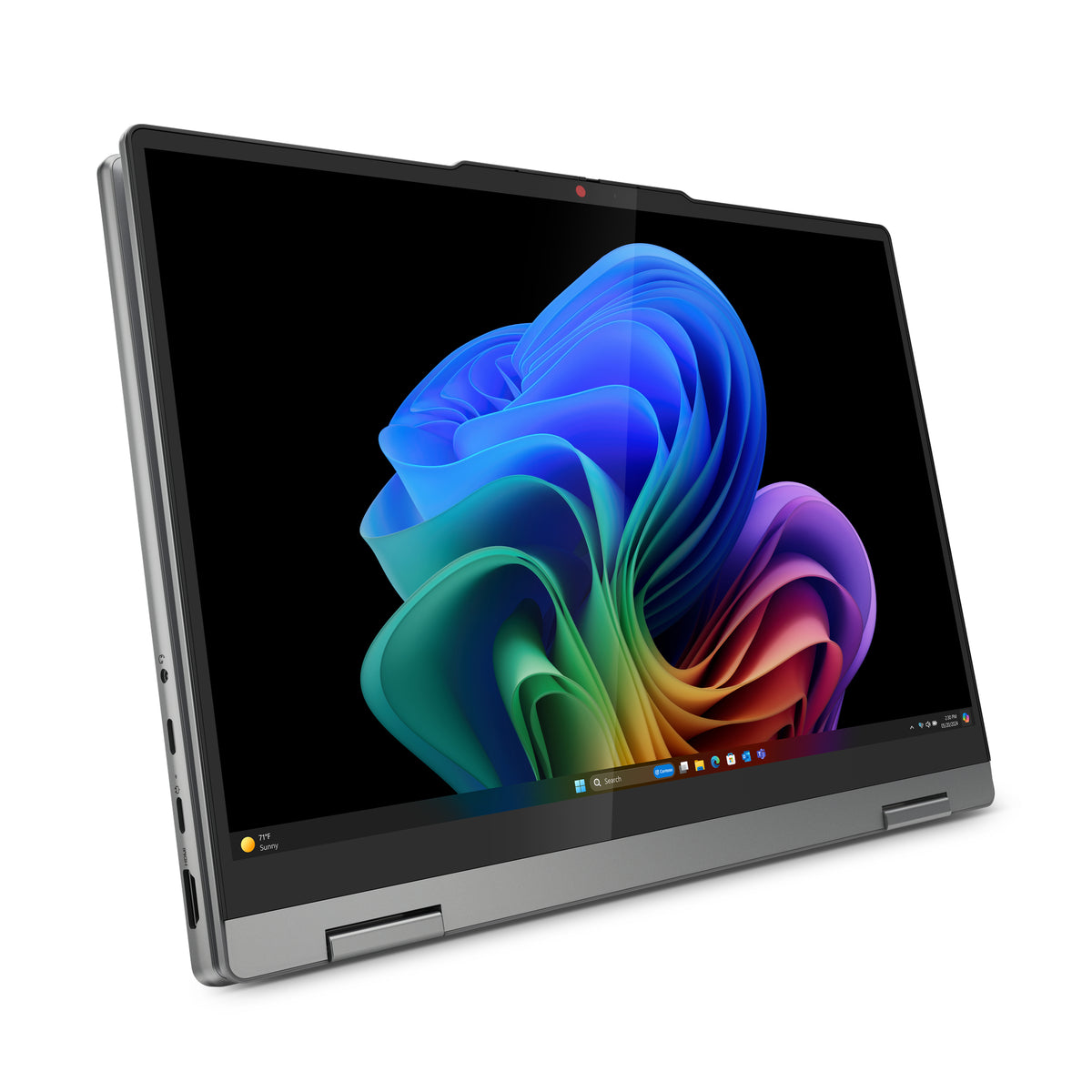 Lenovo IdeaPad 5 2-in-1 14Q8X9 Copilot+ PC Snapdragon X1P-42-100 Hybrid (2-in-1) 35,6 cm (14") Touchscreen WUXGA 16 GB LPDDR5x-SDRAM 1 TB SSD Wi-Fi 7 (802.11be) Windows 11 Home Deutsch Grau