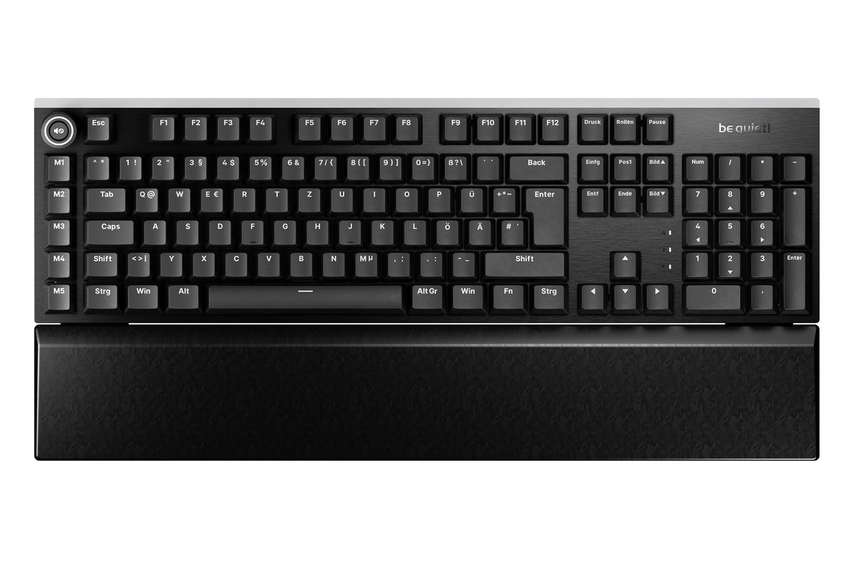 be quiet! Light Mount Silent Tactile DE ISO Tastatur Gaming USB QWERTZ Deutsch Schwarz