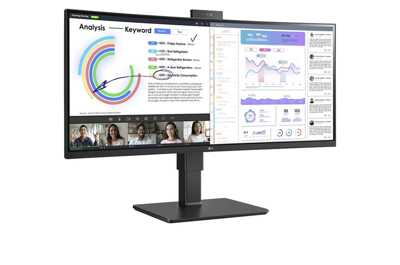 LG 34BQ77QC-B Computerbildschirm 86,4 cm (34") 3440 x 1440 Pixel UltraWide Dual Quad HD LCD Schwarz