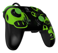 PDP REMATCH: 1-Up Glow in the Dark Schwarz, Grün USB Gamepad Analog / Digital Nintendo Switch, Nintendo Switch OLED