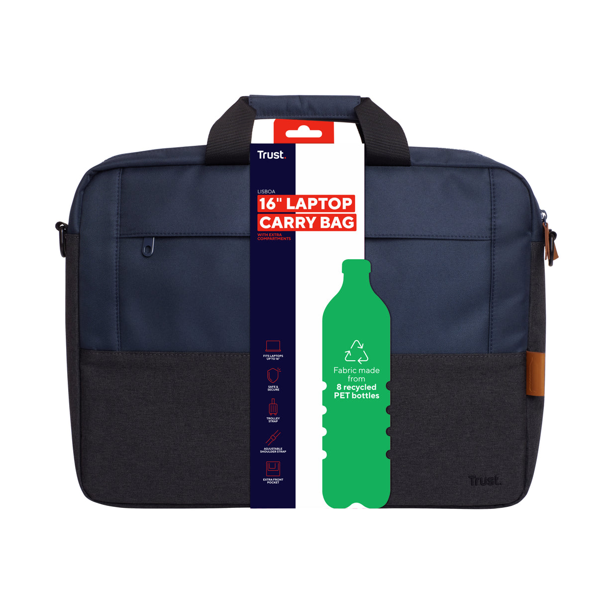 Trust Lisboa 40,6 cm (16") Aktenkoffer Blau