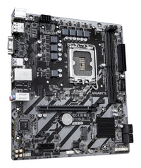 GIGABYTE H810M S2H Mainboard – Intel Core Ultra (Serie 2) CPUs, 4+1+2 Phasen VRM, bis zu 6400 MHz DDR5, 1xPCIe 4.0 M.2, 1GbE LAN, USB 3.2 Gen 1