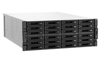 QNAP TS-H3087XU-RP NAS Rack (4U) Intel Xeon E E-2378 64 GB DDR4 0 TB QuTS hero Schwarz, Weiß