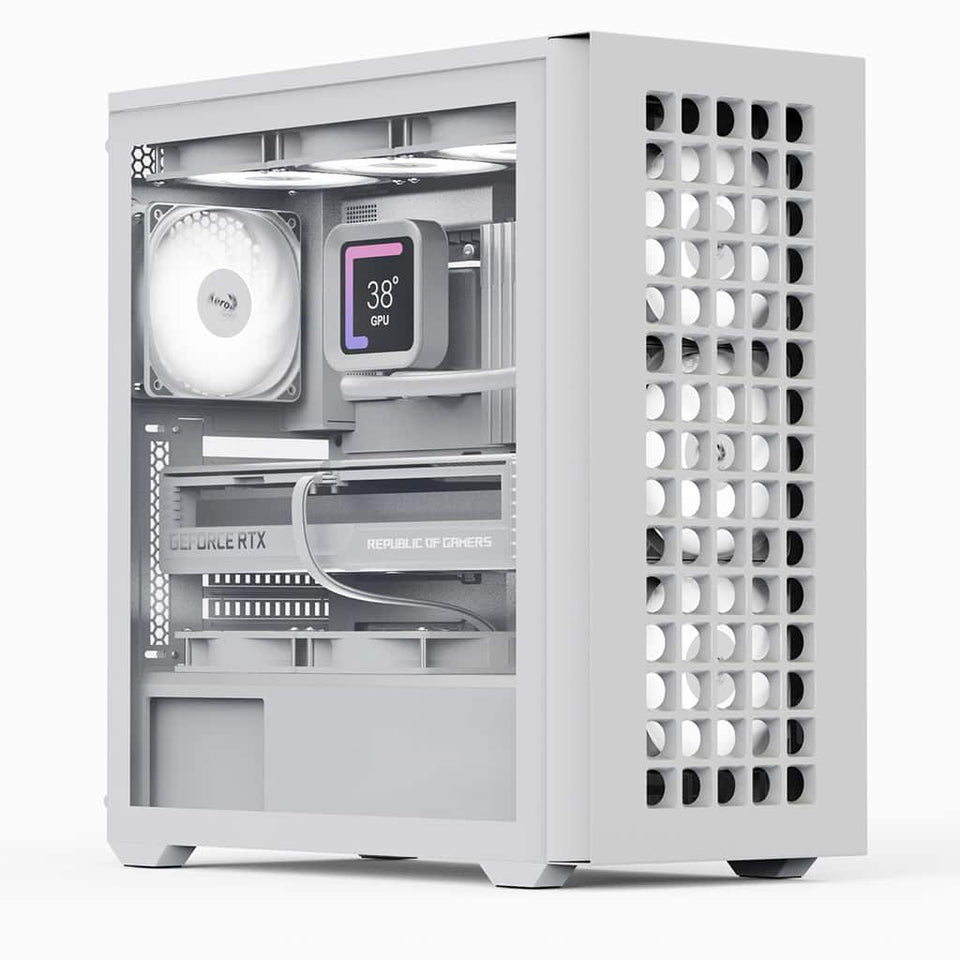 Aerocool D502A Midi Tower Bianco