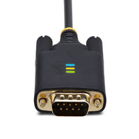 StarTech.com 3m USB Seriell Adapterkabel, USB-A auf DB9 RS232, FTDI IC, COM Retention, LED, wechselbare DB9 Schrauben und Muttern, ESD-Schutz, Windows, macOS und Linux