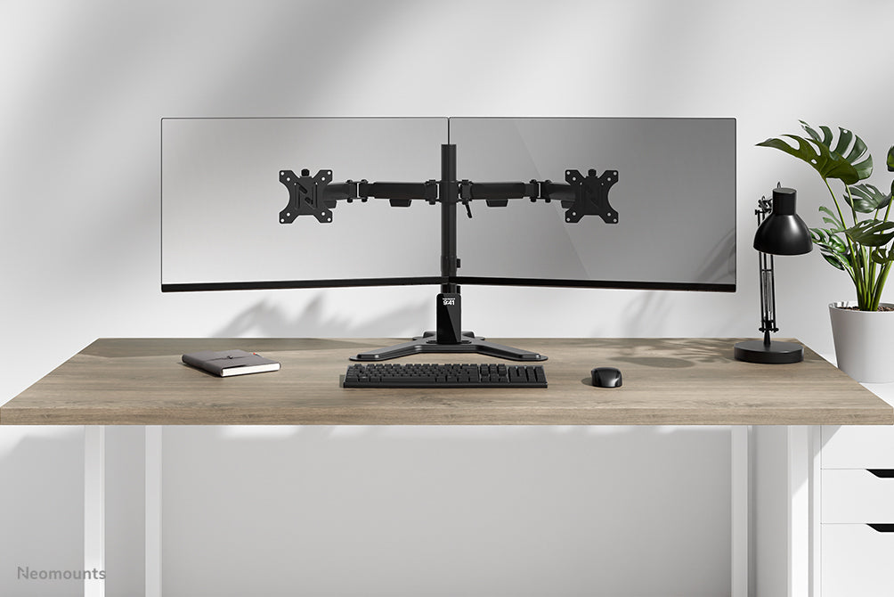 Neomounts DS45-600BL2 Monitorständer für zwei Bildschirme 10-32"