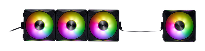 XPG HURRICANE MAG Computergehäuse Ventilator 12 cm Schwarz 4 Stück(e)