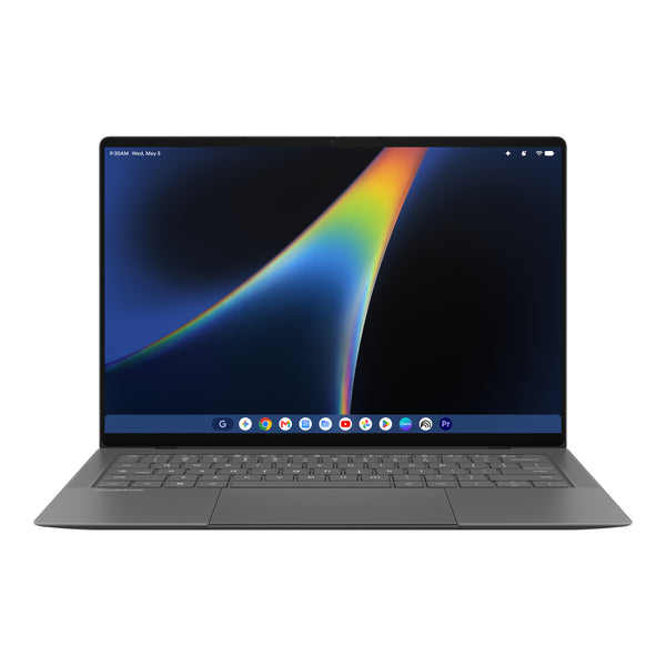 ASUS Googlebook CX9406CAA-TG0089 Intel Core Ultra 7 355 35,6 cm (14") Touchscreen WQXGA+ 16 GB LPDDR5x-SDRAM 512 GB SSD Wi-Fi 7 (802.11be) Googlebook OS Grau QWERTZ Deutsch