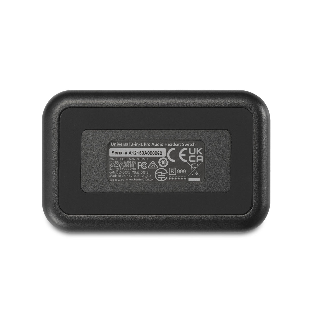 Kensington Universeller 3-in-1 Pro Audio Headset Switch