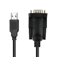 LogiLink AU0048A Serien-Kabel Schwarz 1,5 m USB A DB-9