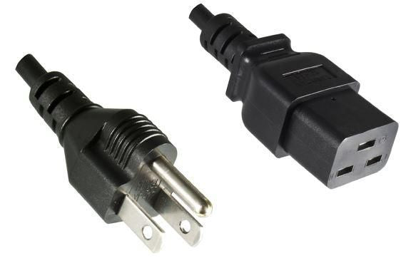 Microconnect PE110518 Stromkabel Schwarz 1,8 m Netzstecker Typ B C19-Koppler