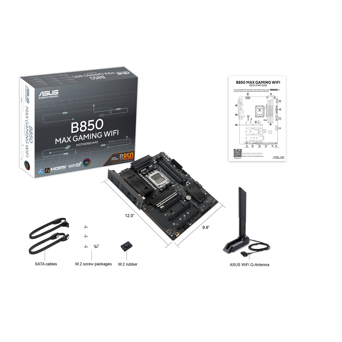ASUS B850 MAX GAMING WIFI AMD B850 Sockel AM5 ATX