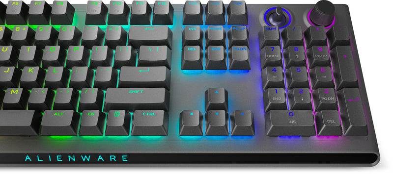 Alienware Tri-Mode AW920K Tastatur Gaming USB + RF Wireless + Bluetooth Grau