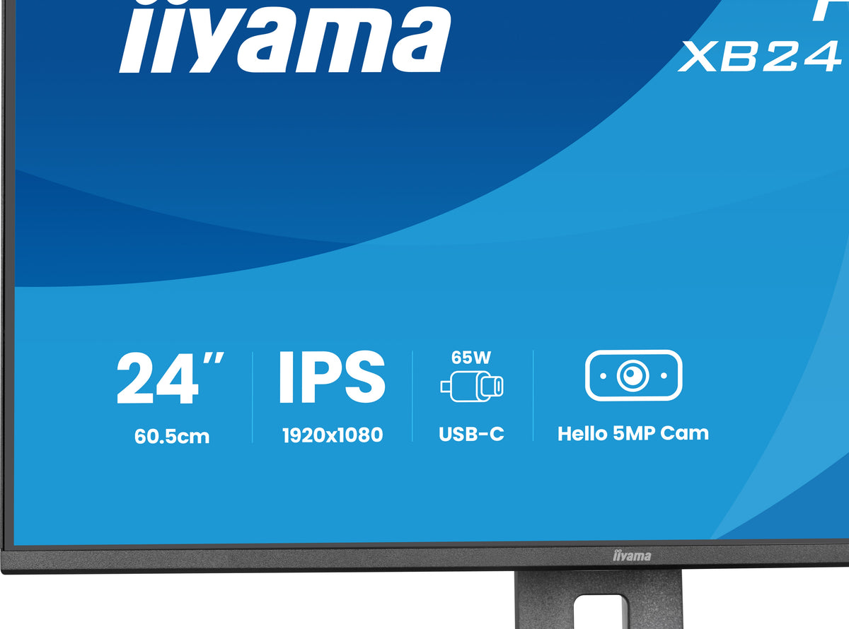 iiyama ProLite XB2497HSNH-B1 24IN IPS LCD 4MS 1920X1080 350CD/M2 HDMI/DP/USB 2 Computerbildschirm 60,5 cm (23.8") 1920 x 1080 Pixel Full HD Schwarz
