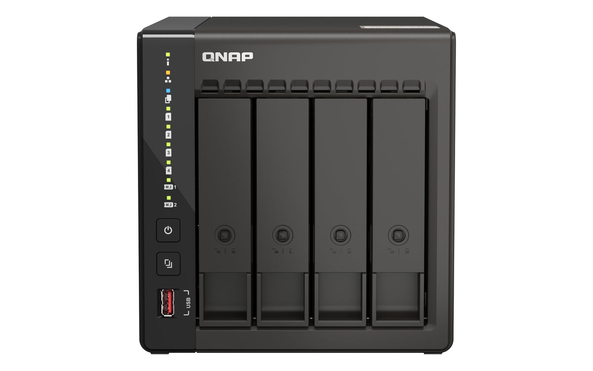 QNAP QVP-41C NAS & Speicherserver Tower Intel® Celeron® J6412 8 GB DDR4 0 TB Schwarz