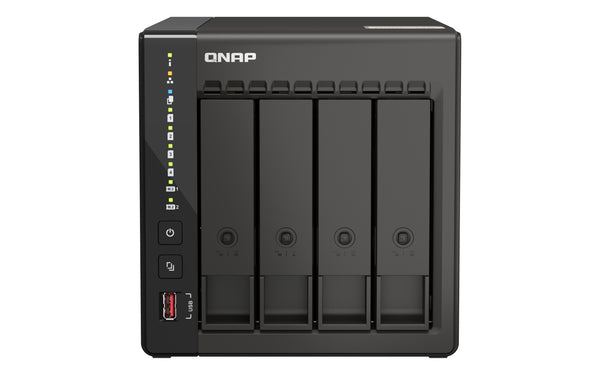 QNAP QVP-41C NAS & Serveur de stockage Tour Intel® Celeron® J6412 8 Go DDR4 0 To Noir