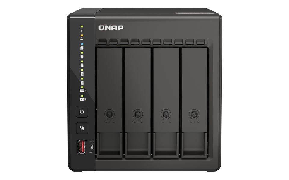 QNAP QVP-41C NAS & Serveur de stockage Tour Intel® Celeron® J6412 8 Go DDR4 0 To Noir