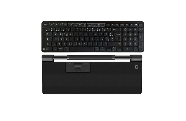 Contour Design RollerMouse Pro Regular in pelle vegana + tastiera Balance BK - Wireless – Versione FR