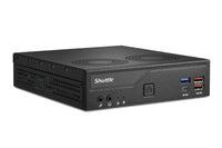 Shuttle Slim PC DH770 , S1700, 2x HDMI, 2x DP , 2x 2.5G LAN, 2x COM, 8x USB, 1x 2.5", 2x M.2, 24/7 Dauerbetrieb, inkl. VESA